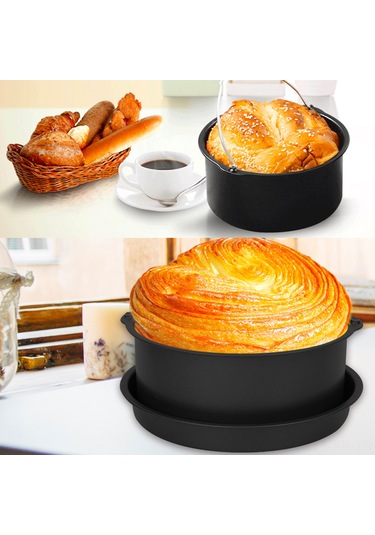 Xiyyadms Hava Fritözü İçin Çok Amaçlı Paslanmaz Çelik Kek Sepeti, Pasta Ve Pizza Yapımına Uygun, Kolay Kullanım