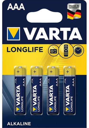 Varta Longlıfe Power Alkalin Aaa İnce Kalem Pil 4Lü