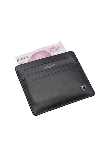 Pierre Cardin Siyah Unisex Deri Kartlık 046a55 Siyah