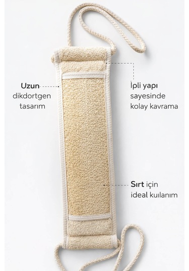 Kabak Lifli İpli Kemer Uzun Sırt Kesesi