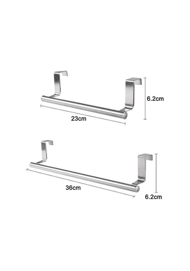 Banyo Ve Mutfak İçin Kancalı Modern Havlu Askısı, Dolap Üstü Fırçalanmış Paslanmaz Çelik Havlu Askısı 23 6,2 İnç Diğer