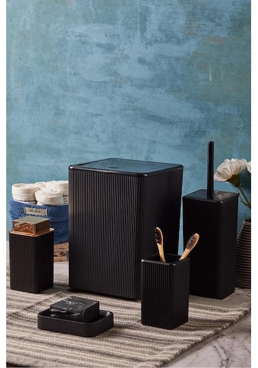 Perotti Palermo 13235 Kare Banyo Seti 5'li Siyah