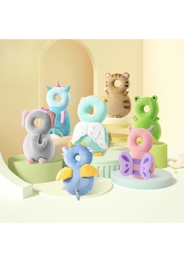 Premium Bebek Düşme Önleyici Kafa Yastığı: Güvenli Yürüyüş İçin No.07 Ekru