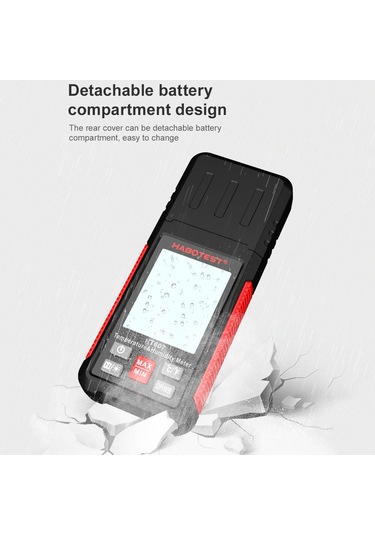 Springsun Habotest Ht607 El Tipi Dijital Termo-higrometre: Sıcaklık/nem/çiy Noktası Ölçer, Maks/min/veri Özellikli