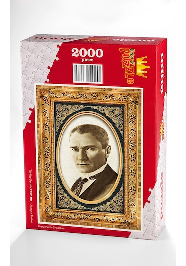 Atatürk Portre Ahşap Puzzle 2000 Parça