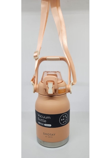 Shotay Phone Holder St-8250 Kulplu-askılı Pipetli-pipetsiz 2 Farklı Kullanım 1000ml Matara Pembe