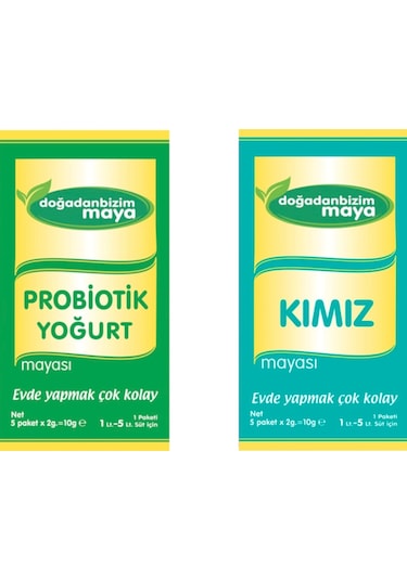 Doğadan Bizim Maya Probiyotik Yoğurt + Kımız 2 x 10 G