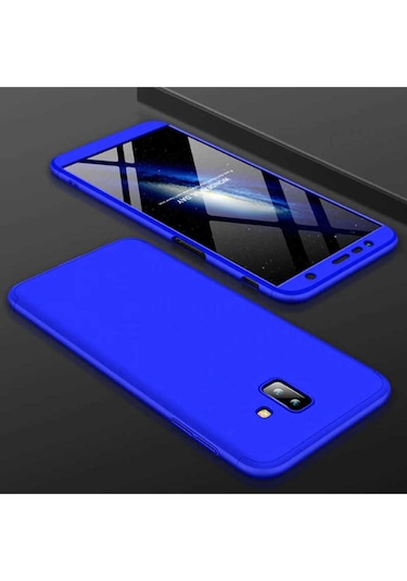 Samsung Uyumlu Galaxy J6 Plus Kılıf Zore Ays Kapak Mavi