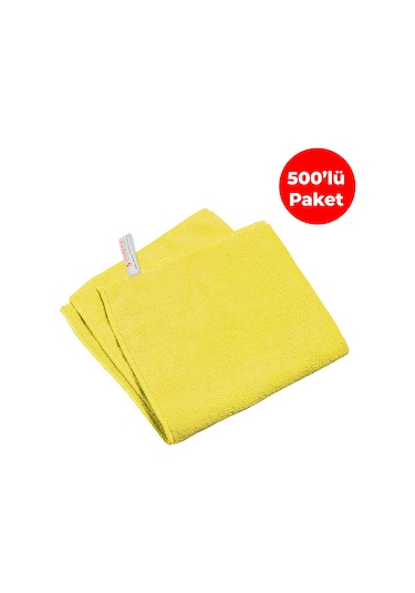 Mulpex Mikrofiber Genel Temizlik Bezi Sarı 40X40 cm. - 500 Adet