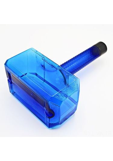 Vkemall Mavi 1.7l Petg Plastik Çekiç Şekilli Su Şişesi - Spor, Egzersiz, Seyahat İçin Dayanıklı Ve Taşınabilir Büyük Kapasiteli Su Deposu