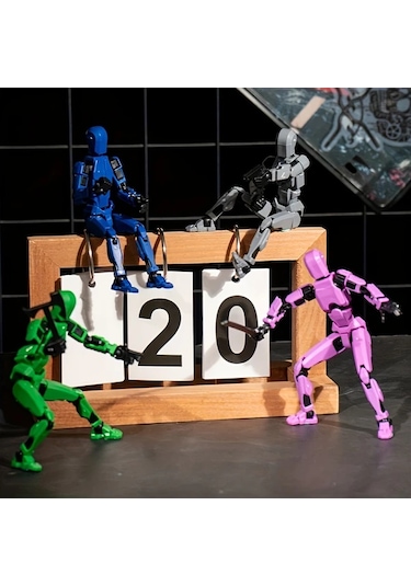 Hightower Mavi Dıy Çok Eklemli Aksiyon Figürü 3d Robot Modeli Yaratıcı Mas