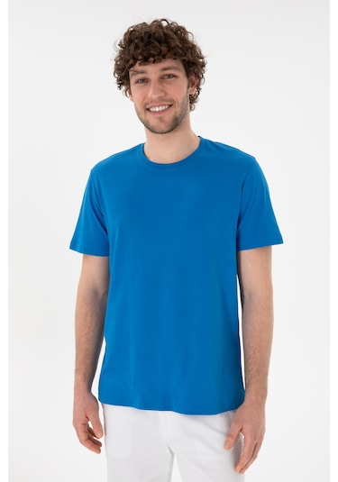U.S. Polo Assn. Erkek Regular Fit Bisiklet Yaka Kobalt Mavi Basic Tişört 50305928-VR077 U.S. Polo Assn. Erkek Regular Fit Bisiklet Yaka Kobalt Mavi Basic Tişört 50305928-VR077