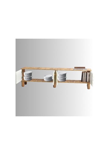 Lidya Duvar Ünitesi - Atlantik Çam - Krem Atlantik Çam - Krem