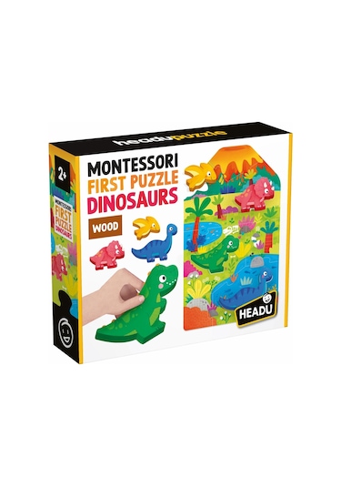 Headu Montessori My First Puzzle Dinosaurs