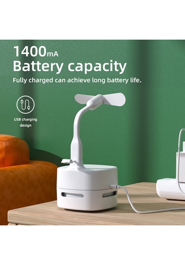 Lemestar Beyaz Masaüstü Elektrikli Süpürge - Kağıt, Silgi Kırıntısı, Tüyler Temizleyici - 2xaa Pil İle Çalışır Pil Dahil Değil