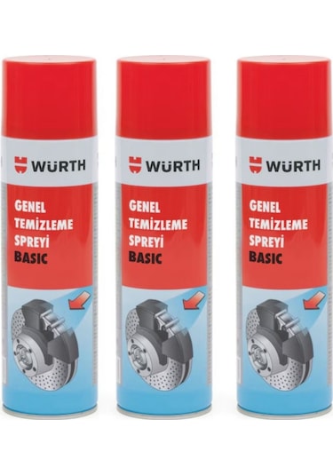 Würth Fren Ve Balata Temizleme Spreyi Basıc 500ml X3