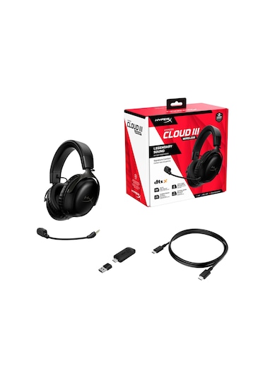 HyperX Cloud III 77Z45AA Kablosuz Kulak Üstü Oyuncu Kulaklığı
