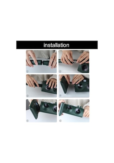 Ganzhoushop Yılan Ultrasonik Titreşim Mekan Kovucu Hayvan Güneş Fonksiyonlu Enerjili Dış Çok Cbtx Eo