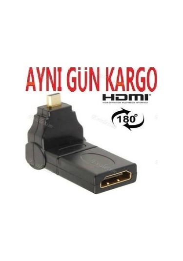 180 270 Derece Dönebilen Micro Hdmi To Hdmi 4670A Adaptör Çeviric