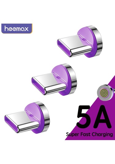 Yeni 5a Manyetik İpuçları C Tipi Süper Hızlı Şarj Xiaomi Samsung Uyumlu Oppo Hızlı Şarj Usb Kablosu Adaptörü Mıknatıs Fişi İphone Uyumlu İçin