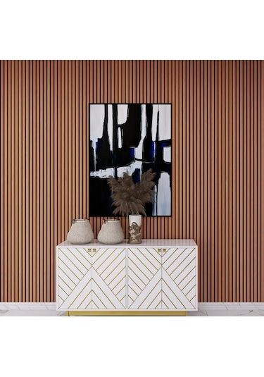 Winpanel Dekoratif Ahşap Duvar Paneli Bambu Rengi 60x240 CM