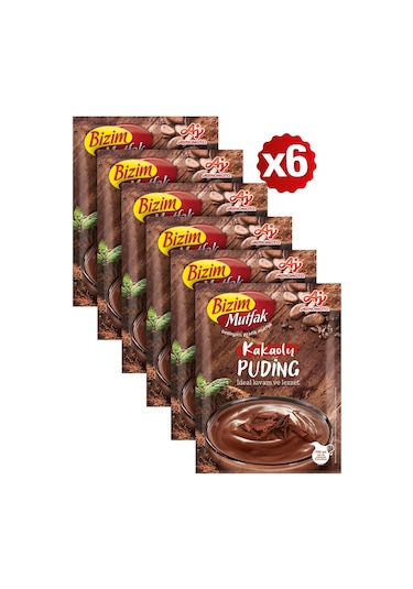 Bizim Mutfak Kakaolu Puding 6 x 143 G