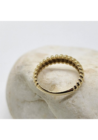 Kruvasan Taşsız Altın Alyans-Taşsız Modern Evlilik Alyansı Modern 552950158