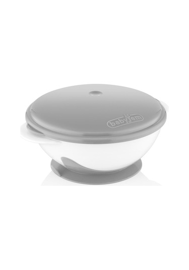 Babyjem 565 Vakumlu Gri Mama Tabağı Gri