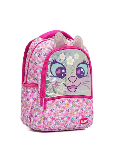 Wia Sweet Cat Kız Çocuk İlkokul Çantası Pembe
