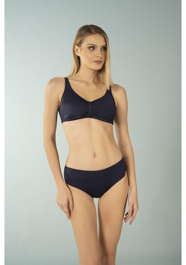 Estiva Luplu Toparlayıcı Yüksek Bel Bikini Takımı - Lacivert