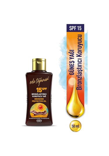 Eda Taşpınar SPF 15 Koruyucu ve Bronzlaştırıcı Yağ 50 ML
