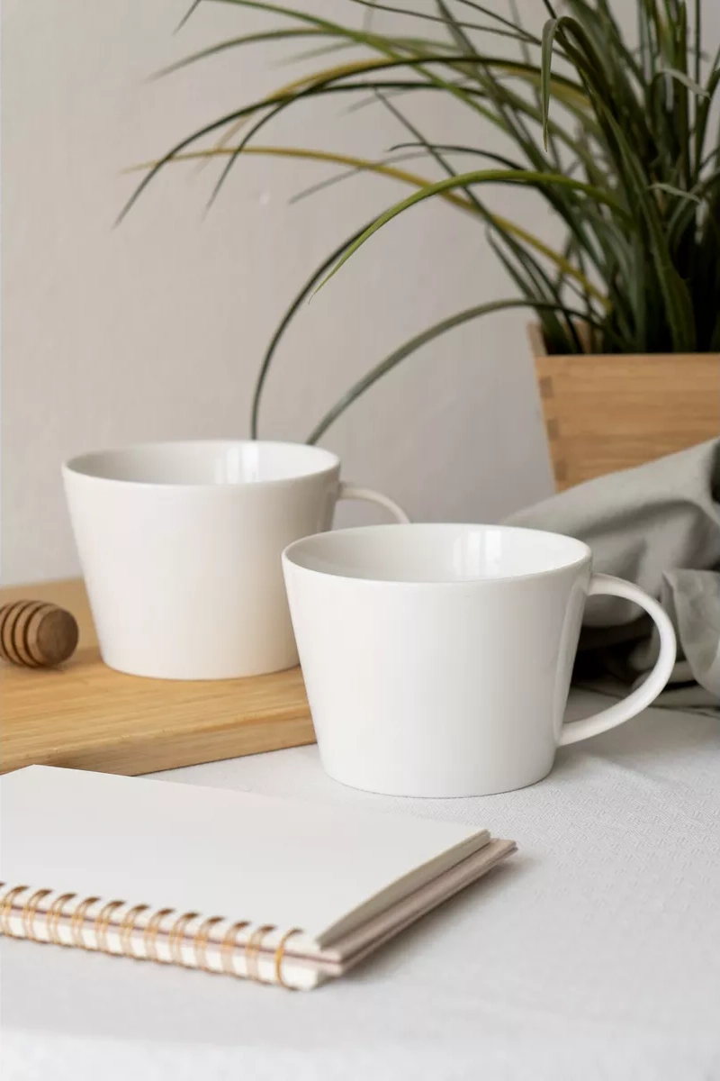 Korall Barista Çay Bardakları Seti 500ml 2'li 220786979 Beyaz