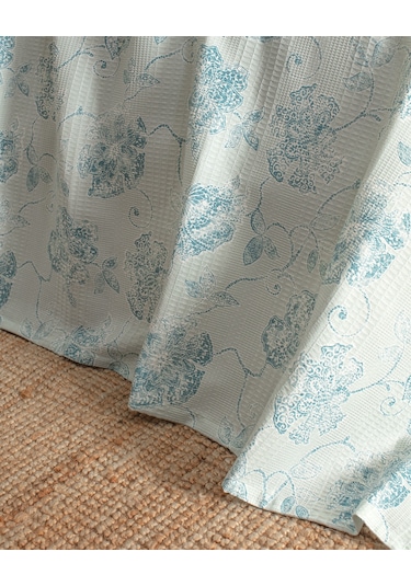 Berne Tek Kişilik Pamuklu Ecocell Baskılı Pike Takımı - Mint Yeşili 8684427025321 Yeşil