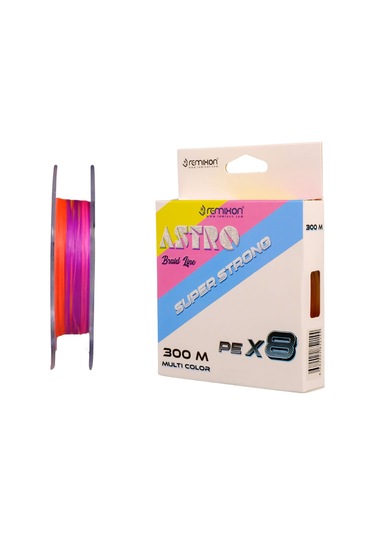 Remixon Astro 8x 300m Multi Color İp Misina 0.25 Mm / 41lb-18.6 Kg