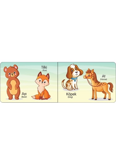 Ilk Kitaplarım Türkçe / Ingilizce Temel Kelimeler 6'lı Set 10,5x15cm