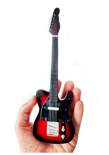 El Yapımı 1/4 Ölçek Minyatür Elektro Gitar Telecaster Standard