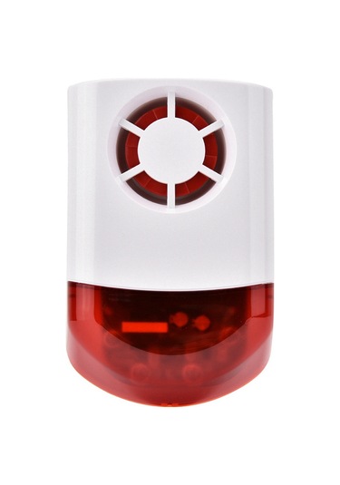 Geeroyoo Ev Alarm Sistemiyle Uyumlu Kablosuz 120db Sesli Işıkli Alarm, Dahili Pil Ve 433mhz Rf, Ev/ofis/gömlek Depoları İçin