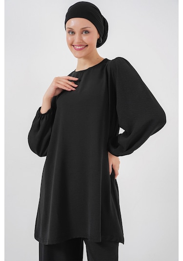 Bigdart Ayrobin Tunik Pantolon Alt Üst Takım 6712 - Siyah