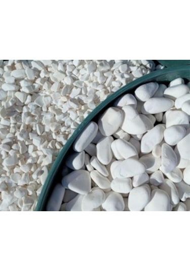 Dolomit Taş 5 Kg 4-6 Cm Beyaz Dolomit Bahçe Taşı Çakıl Taşı