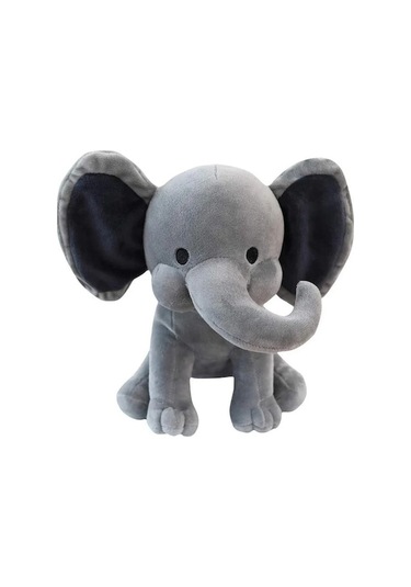 Zyzqstore Sevimli Hayvan Doldurulmuş Peluş, Renkli Oyuncak, Gri Fildik, Çocuklar İçin Çok Renkli