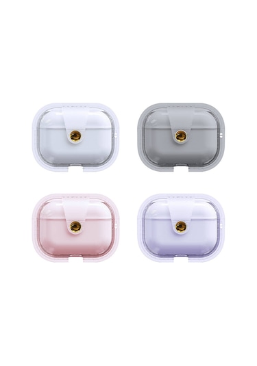 Air-pods Pro Zore Airbag 33 Darbelere Karşı Dayanıklı Magnetik Kılıf-pembe Pembe