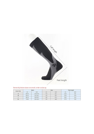 Lemestar Spor Kompresyon Çorapları: Bisiklet Ve Futbol İçin Orta Boy, Nylon, Nem Emici, Soluk, Dayanıklı, Erkek/kadın, Siyah, 1 Çift 33154 Siyah