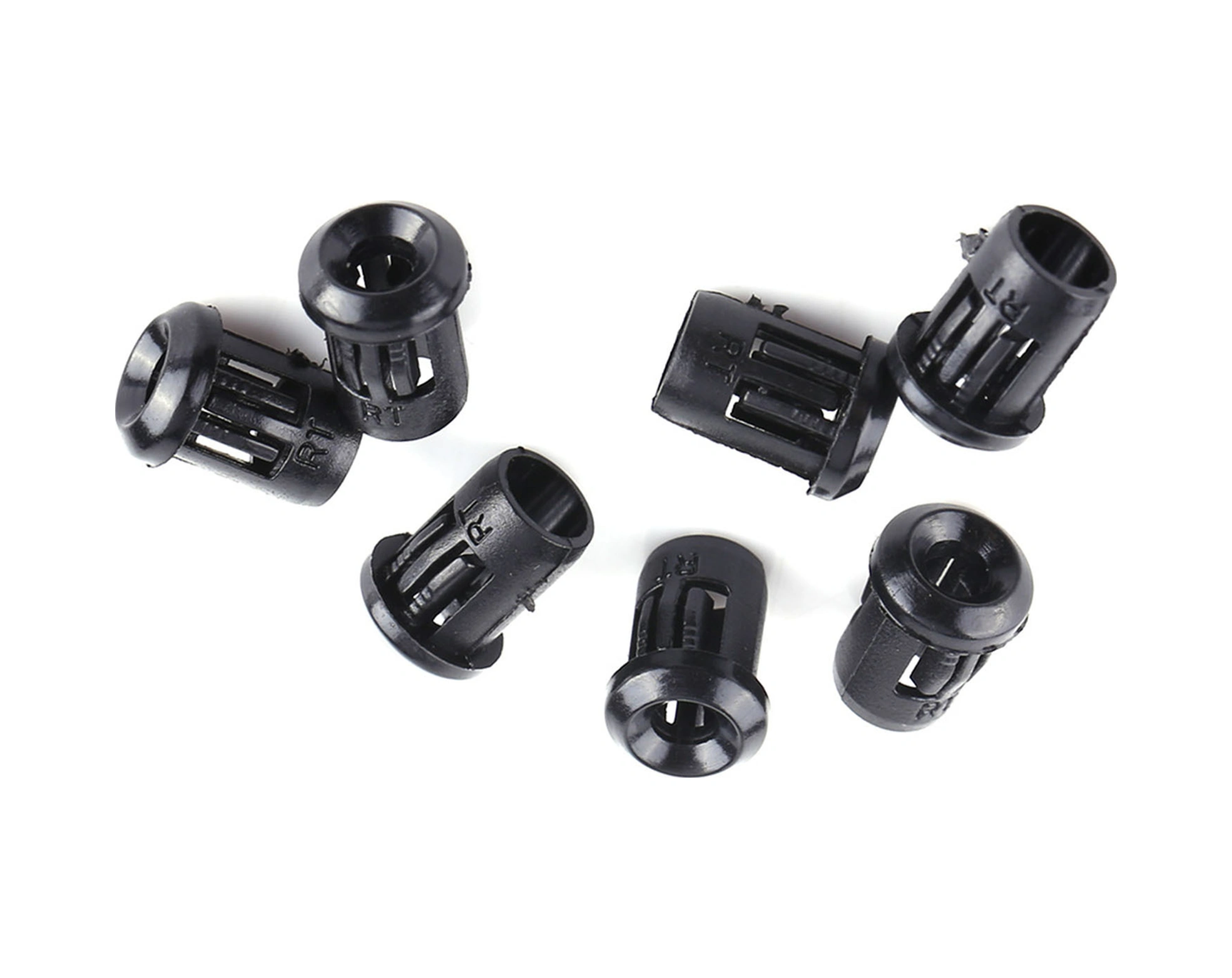 Tenfowee 50 Adet Siyah Nylon Led Tutucu - 5mm Iç Çaplı, Tahta Montajı İçin Dayanıklı Ve Kaliteli Malzeme