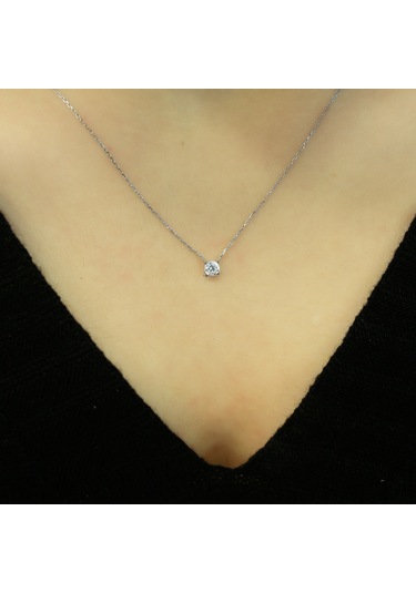 Lova 0,23 Karat Pırlanta Tektaş Kolye - 2030013