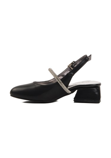 Siyah Taş İşlemeli Kız Çocuk Sandalet 253 Ry 4091 P Siyah