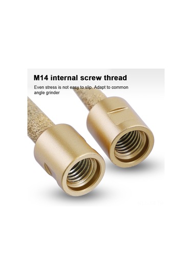 Xiyyadms M14 Uçlu El Fırçası İçin Elmas Telli İşi, Mermer Ve Kuvars Taşları İçin Kenar Düzenleme Aracı, 12mm Çap