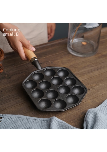 Mufunye 14 Lü Demir Döküm Ev Kullanıma Uygun Yumurta Köfte Midye Balık Topu Kalıbı, Kaynamaz, Çeşitli Yemekler İçin Dayanıklı Ve Temizlenmesi Kolay Diğer