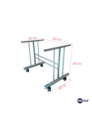 Tekerlekli Orta Sehpa Ayağı Tekerli Metal Masa Ayağı