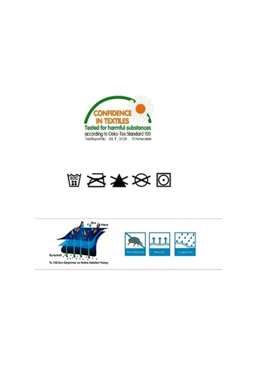 Pamuklu. Anti-Alerjik. Anti-Bakteriyel Tek Kişilik Uyku Seti Standart-Tek Kişilik