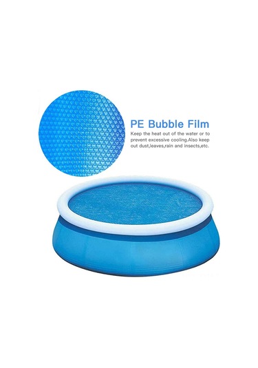 Geeksen 300cm Çaplı Dairesel Havuz Isıtıcı Örtü - Pe Kabarcık Filmi İle Isı Saklama Diğer